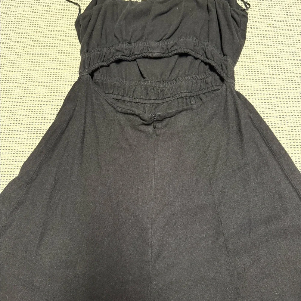 Zara Woman’s Black Linen Blend Romper